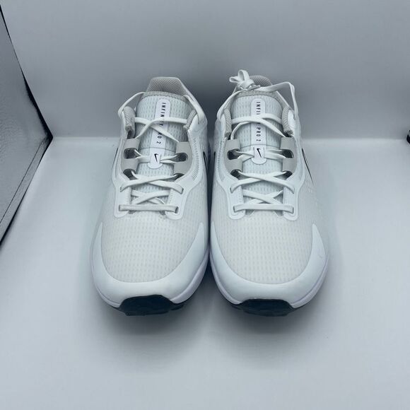 Nike Infinity Pro 2 Golf Shoes White Black Photon DJ5593-115 Size 8,8.5,11,12 - Picture 4 of 6